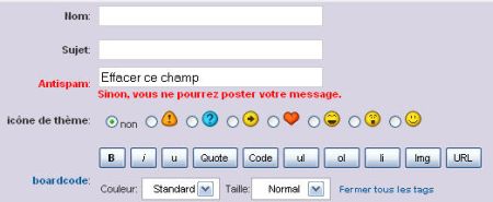 Antispam _pour_joomlaboard
