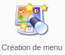 Photo button création menu